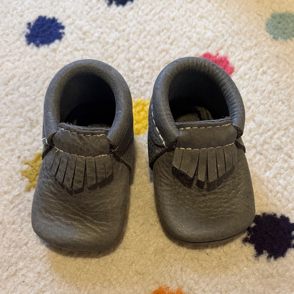 Freshly Picked Gray Moccasins for Kids